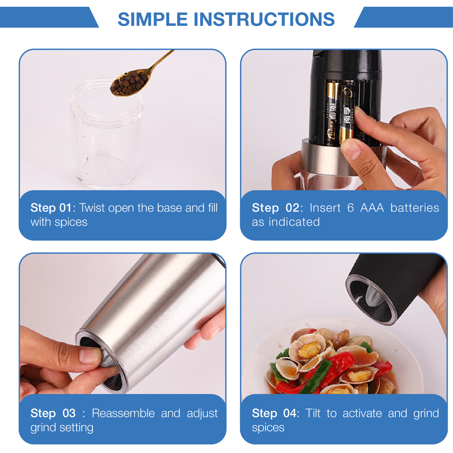 GengoTech™ Auto Spice Grinder GGT001